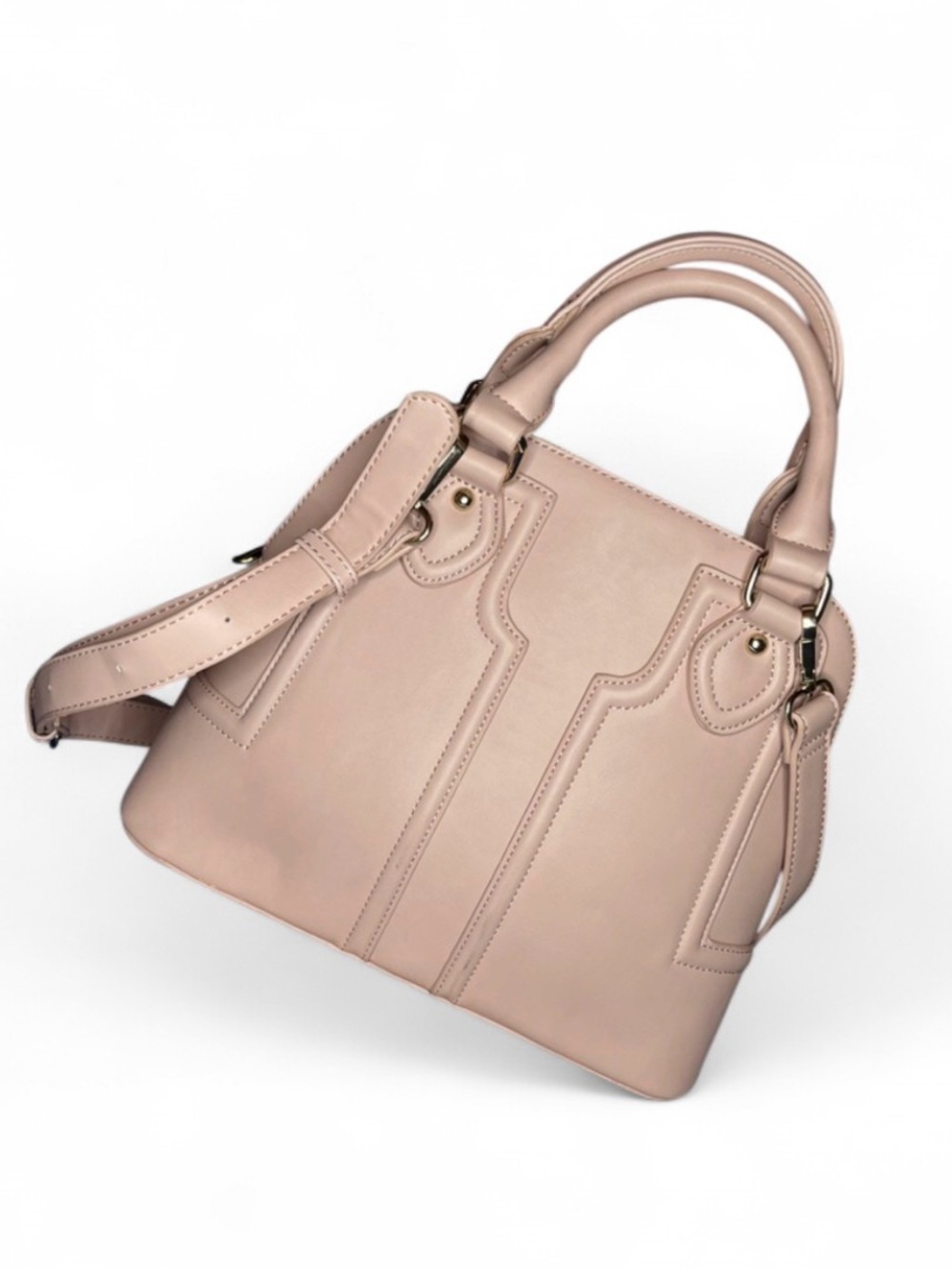 NWOT Sole Society Marcy Satchel Purse Blush Pink Removeable Crossbody Strap